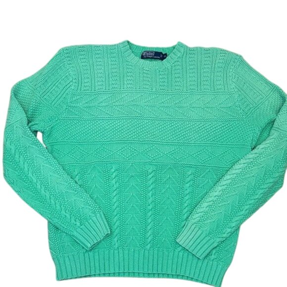 Vintage Polo by Ralph Lauren Hand-Knit Sweater – Size XL - Picture 1 of 10